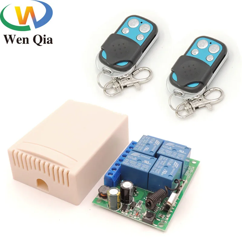 AC 85V ~ 220V 10Amp 2200W 4CH 433MHz rf дистанционное управление переключатель беспроводное реле