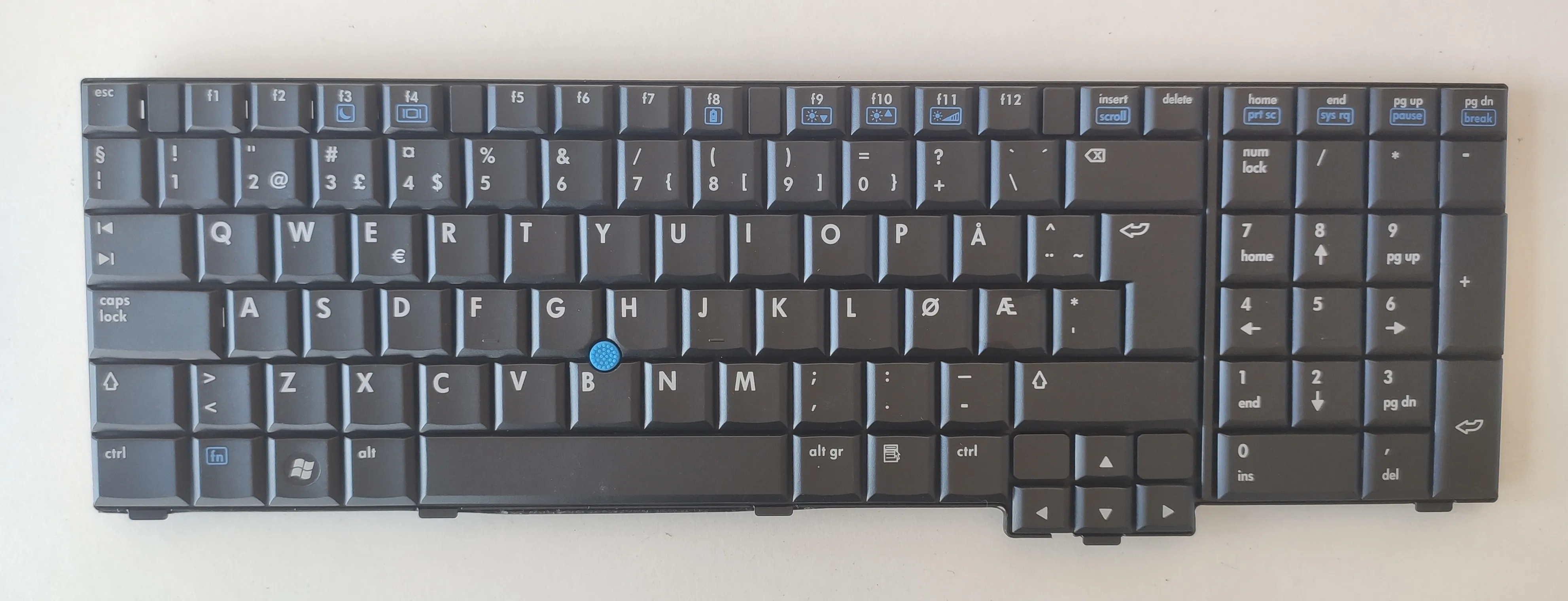 Оригинальный Новый норвежский язык для ноутбука HP 8710 8710P Вт черный PK1300X04L0 1PE169 -