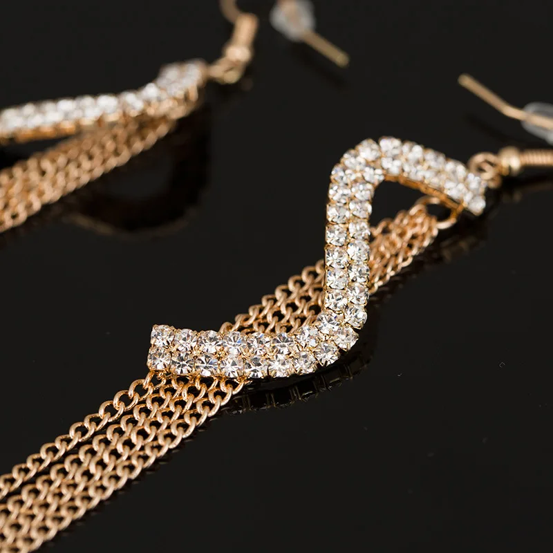 Корейские Новые Звездные Серьги жемчужные серьги Золотая Длинная цепочка с