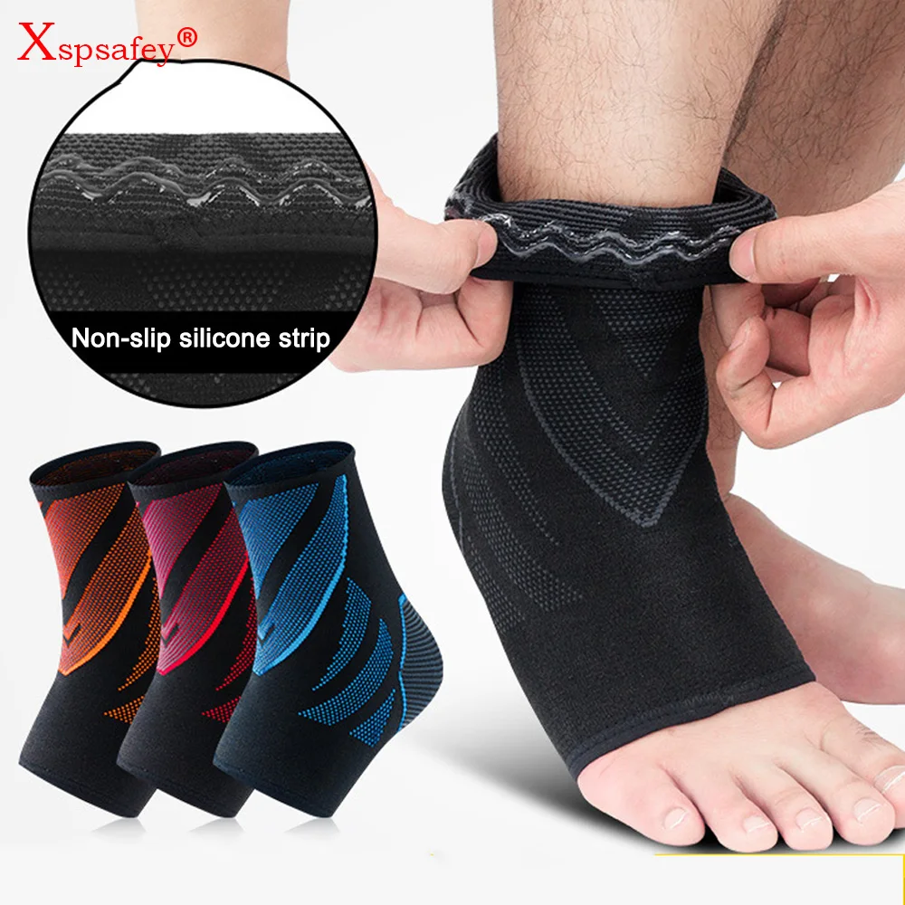 

Ankle Brace Compression Sleeve - Relieves Achilles Tendonitis， Joint Pain Plantar Fasciitis， Sock with Foot Arch Support 1PCS