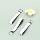 Бесплатная доставка, 30 шт., пустые сублимационные ПУ Брелоки для ключей, ручной шнур, аксессуары для багажа, печать сделай сам, сублимационные чернила, переводная бумага