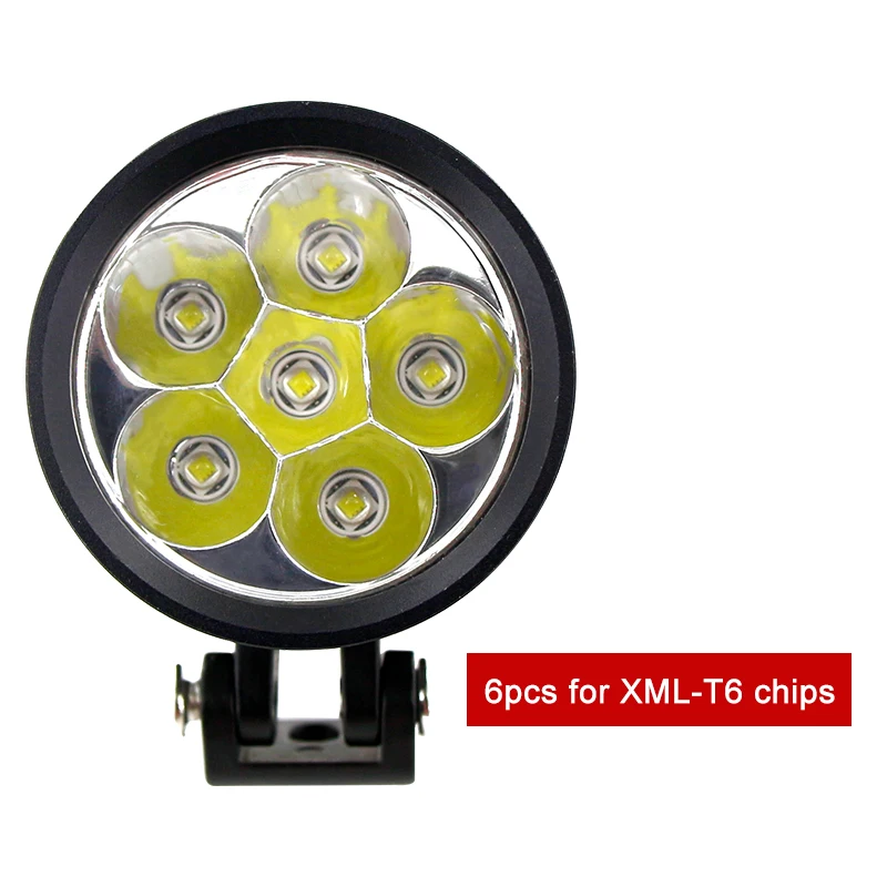 2 шт. L6T мотоциклетная фара 60 Вт 12000LM LED для езды на мотоцикле прожектор