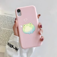 fhnblj mint green funny the frog phone case for iphone 13 11 12 mini pro max 7 8 plus 6 6s x xs max xr coque