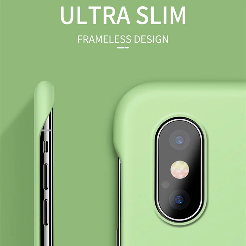 Thin Frameless Matte Phone Case For Apple iPhone 11 Pro X XS Max XR 2019 Slim Candy Scrub Hard PC Cover 6 6S 7 8 Plus |