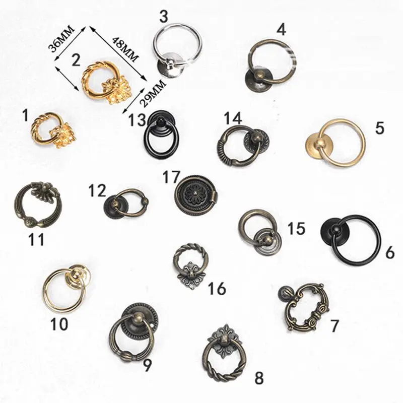 17 стилей технические ручки для ящика шкафа дверных ручек ретро декора |