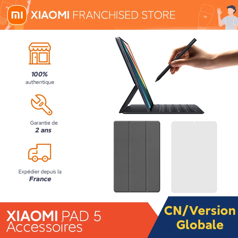 Xiaomi Pad 5 11-дюймовый планшет Smart Pen ПК с экраном стилус клавиатура чехол GlassFilms FlipCase на.