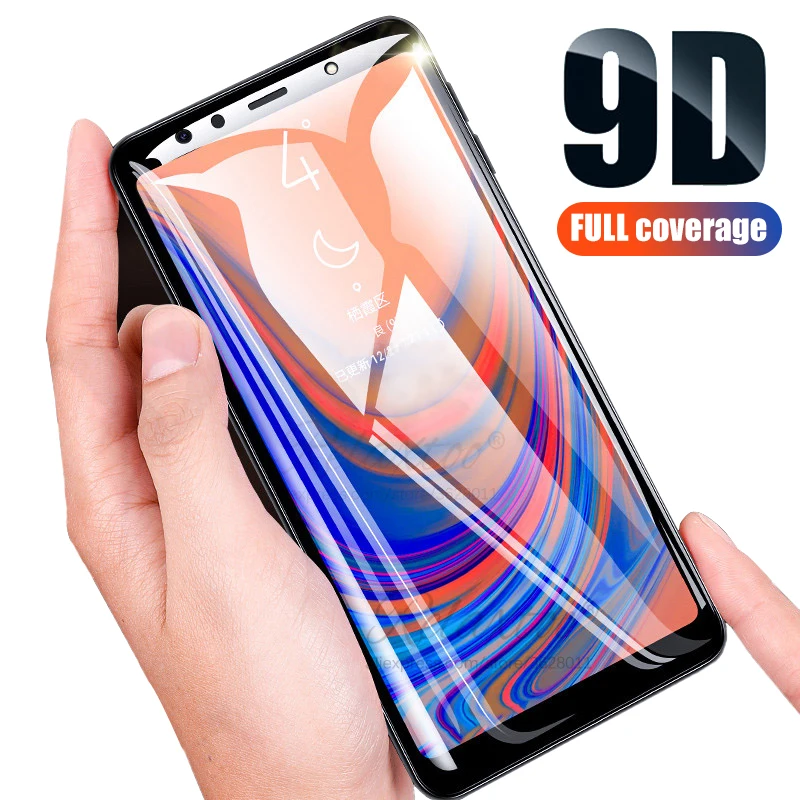 Закаленное стекло 9D с полным покрытием для Samsung Galaxy A5 A7 2017 A6 A8 Plus 2018 защита экрана A9
