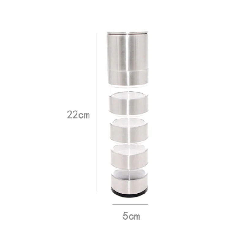 

FOR OUTDOOR BBQ CAMPING PICNIC PORTABLE STAINLESS STEEL SPICE JARS SAUCE CONDIMENT BOTTLES CONTAINERS WITH STORAGE BAG