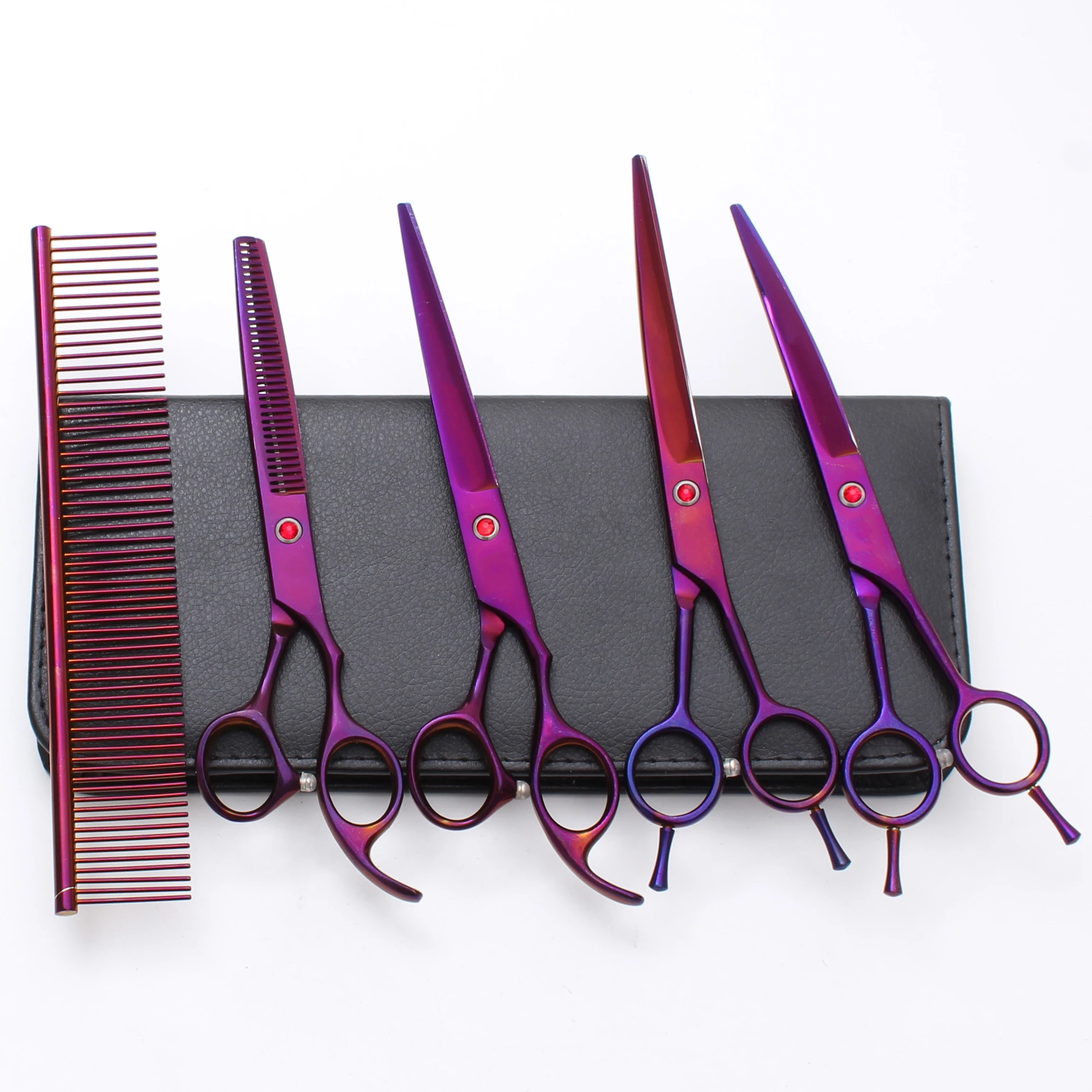 7 0 ножницы для нарезки домашних собак изогнутые с острым краем стрижки кошек и