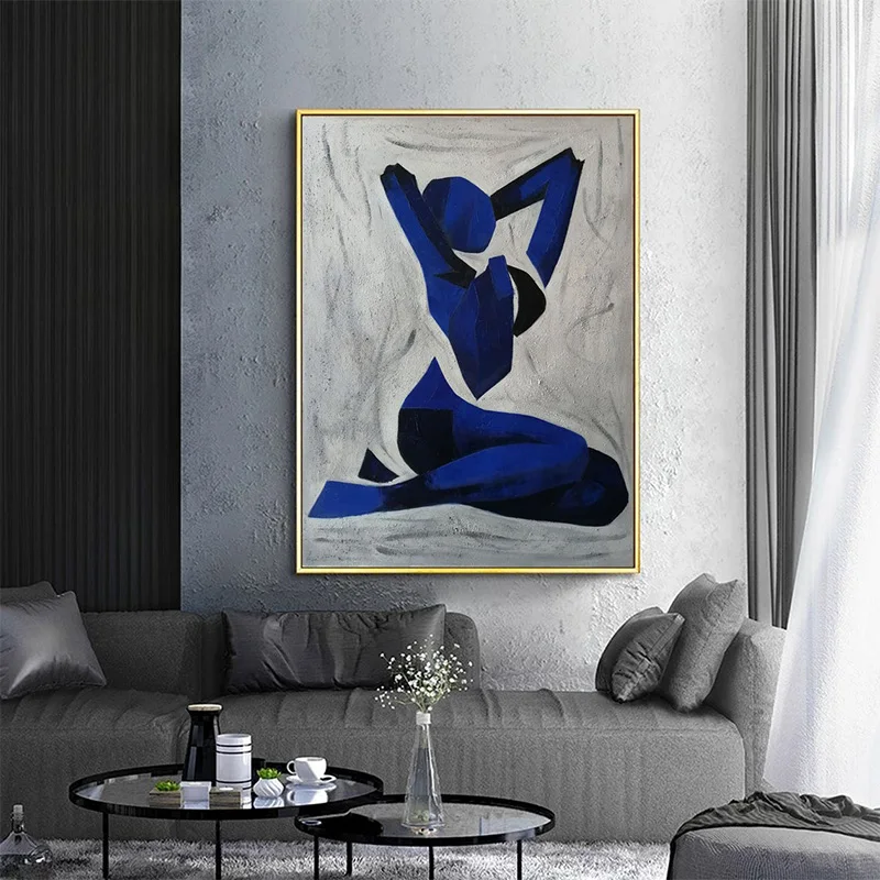 

Modern Abstract Figure Art Canvas Painting Women Abstract Wall Art Posters and Prints Nordic Picture for Living Room Home Decor