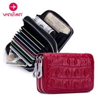 alligator leather rfid credit card holder wallets luxury men business card wallet women coin purse female cardholder mens wallet