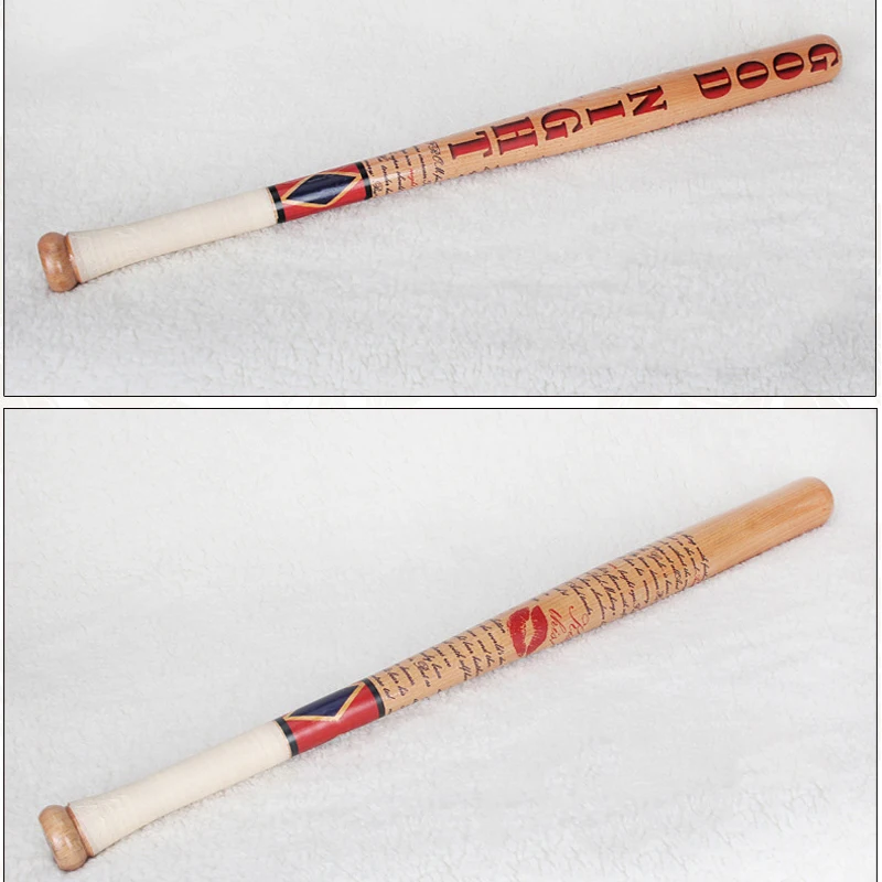 Beauty girl Solid Wood Baseball Wooden Bat Wig Glove Accessory Comic Cosplay Prop Holiday Halloween suit Props wigs | Тематическая