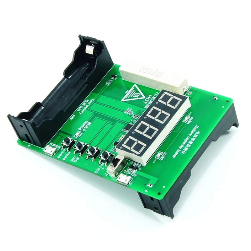

4-Bit 0.56 LED Display 18650 Lithium Battery Capacity Tester Module Power Bank Capacity test 0~9999mAh