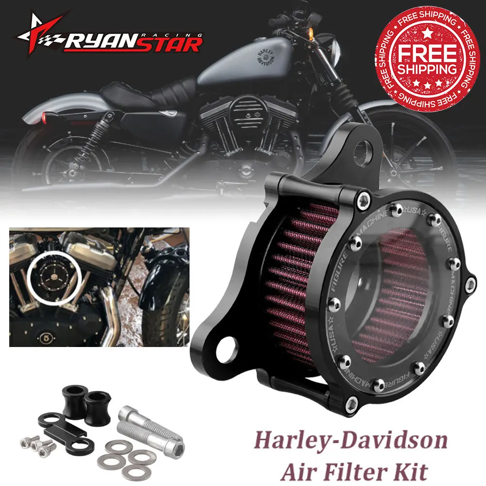 Мотоцикл очиститель воздушного фильтра комплект CNC Впускная система для Harley