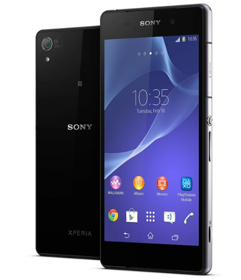 Черный Sony Xperia Z2 D6503 разблокированный 4G LTE Android четырехъядерный ОЗУ 3 Гб ПЗУ 16 Гб 5,2 дюйма Поддержка NFC мобильного телефона - Цвет: Черный