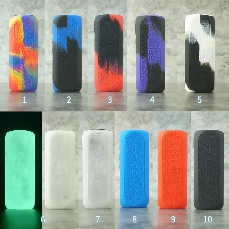 

5pcs Protective silicone case for obs cube-x pod Mod Vape kit texture skin rubber sleeve shield wrap cover fit obs cube-x