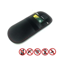 carbon fiber signal shielding key bag car signal blocker anti theft bag keyless car entry case auto supplies accessories