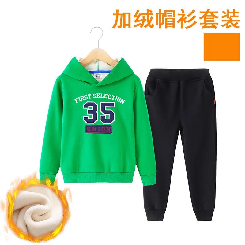 

Toddler Boys Clothes 2020 Winter Kids Clothes Hooded+Pant Outfit Children Clothing Suit for Boys Clothing Sets3 4 5 6 7 8 9Year