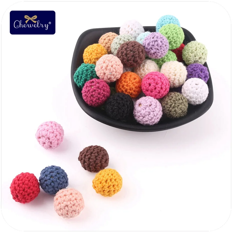 10 шт. деревянные бусины для прорезывания зубов 16 мм | Мать и ребенок