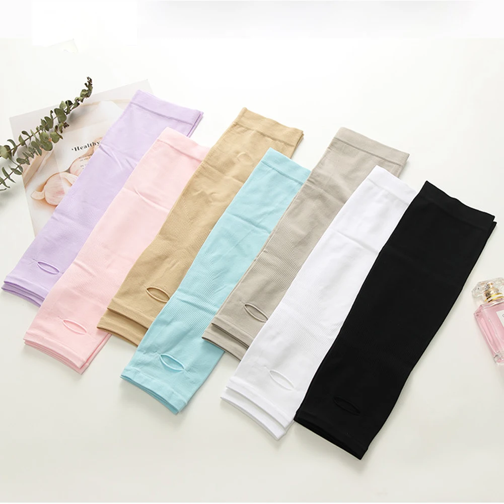 Длинные перчатки с защитой от УФ лучей эластичное покрытие для рук рукава из