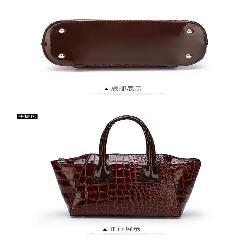 

2021 new 6 pieces / set Luxury women composite bags Large-capacity women handbags Crocodile shoulder bags bolsa feminina