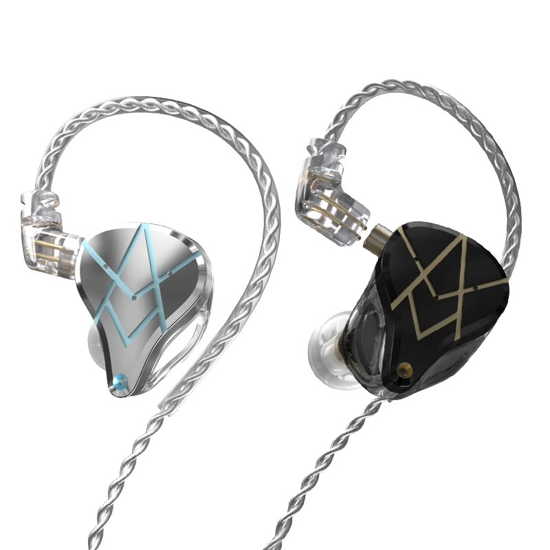 KZ ASX HIFI наушники вкладыши 20BA блоки бас DJ монитор гарнитура с шумоподавлением ZSX ZAX