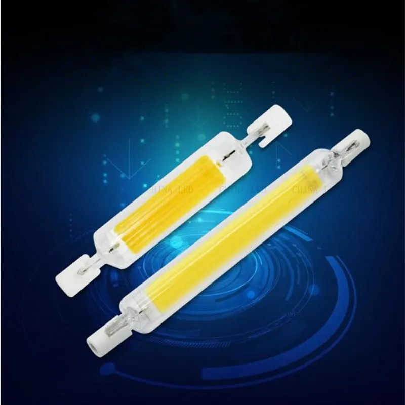 

LED R7S COB Bulb Glass Tube 78MM 118MM 15W 20W 30W 40W Replace Halogen Lamp 80W J78 J118 Lamparda Diode Spot Light 220V 230V110V