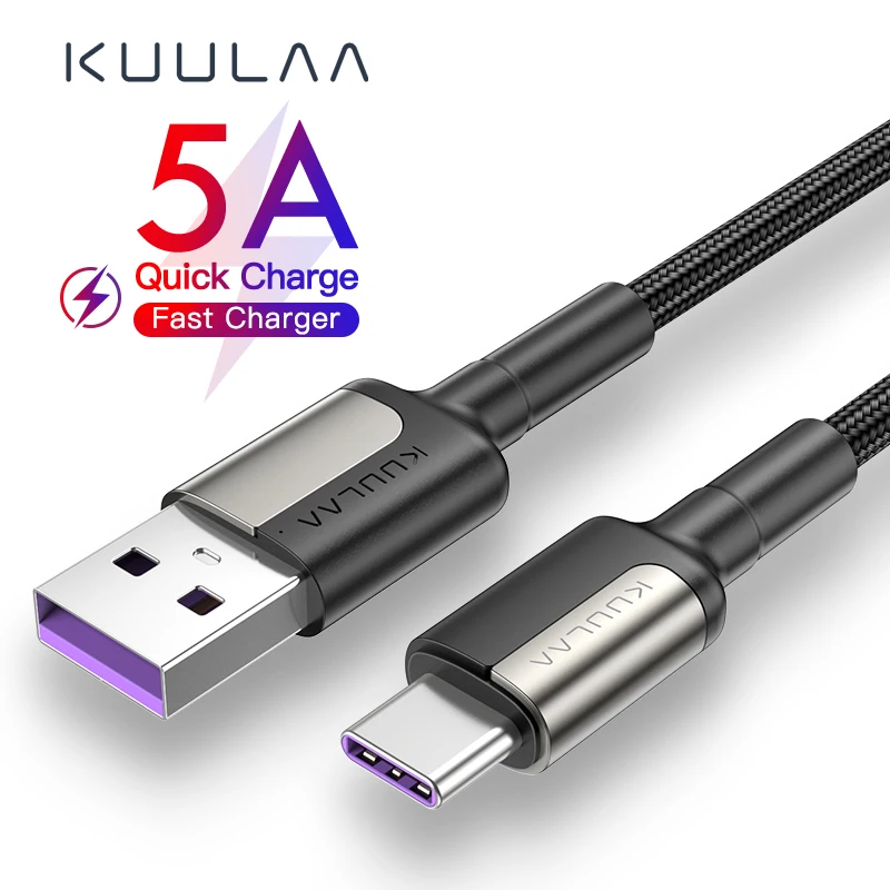KUULAA USB Type C к кабель для Xiaomi Redmi Note 8 7 60 Вт PD QC 4 0 Quick Charge быстрой зарядки Samsung передачи