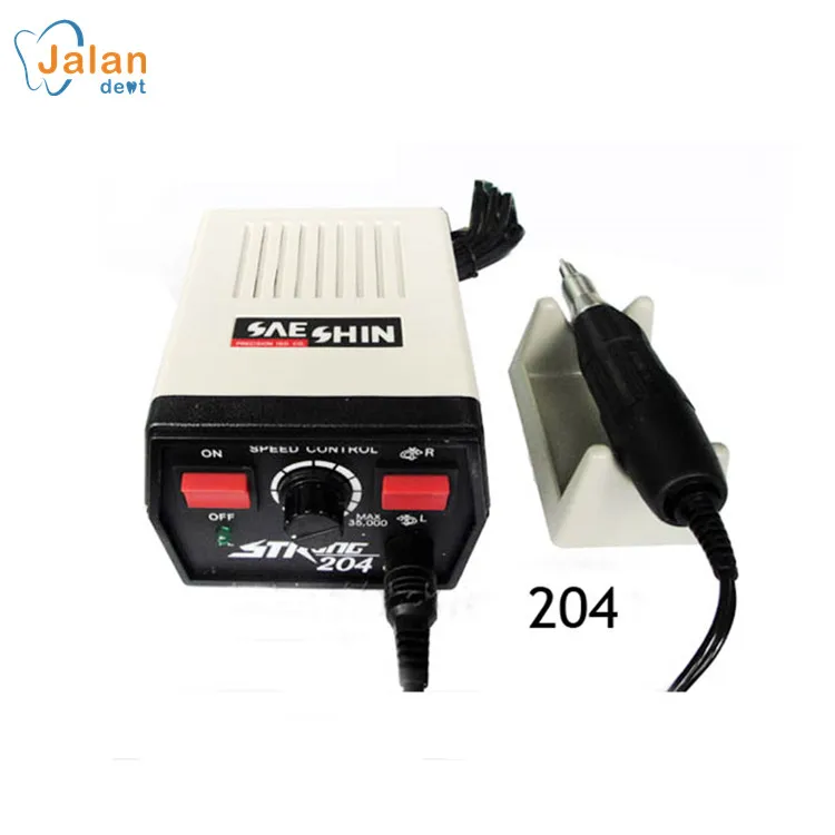 

Factory Price Dental Micromotor Saeshin Strong 204 + 102 L Handpiece 35000rpm Dental Lab Equipment