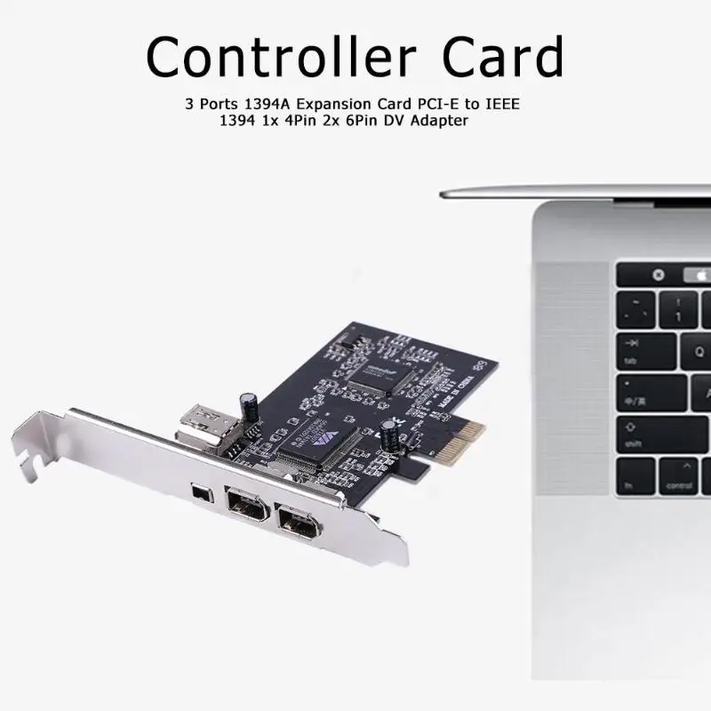 3 порта 1394A Плата расширения PCI E к IEEE 1394 1x 4Pin 2x 6Pin DV адаптер компьютерные компоненты