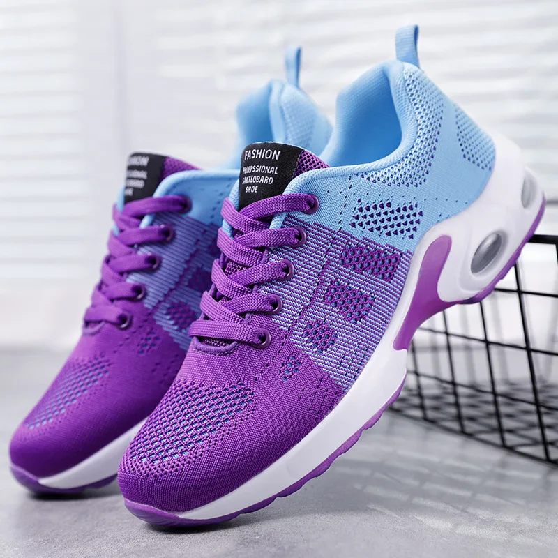 

Women's Sneakers for Woman Breathable Mesh Comfortable Running Shoes Lace-up Cushioned Tennis Female Footware Zapatos De Mujer