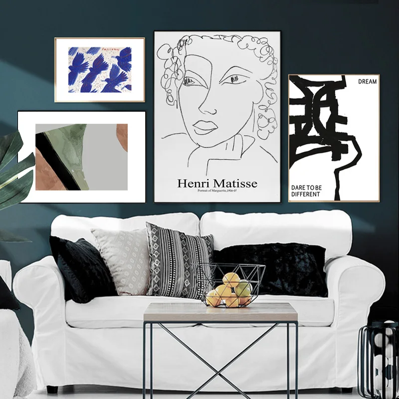 Современный абстрактный постер и печать искусство Матисса декоративная картина