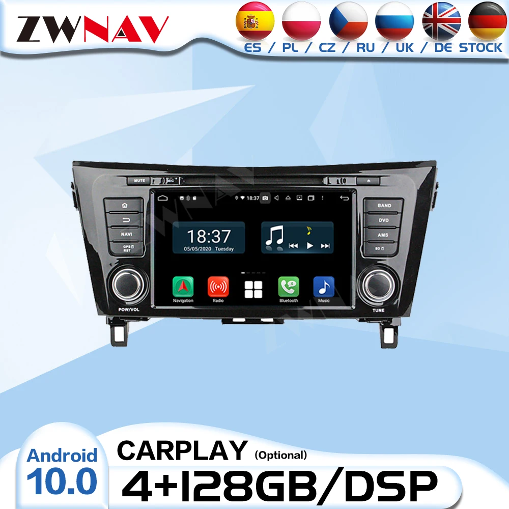 

Carplay Android радио приемник для Nissan X-TRAIL Qashqai 2013 2014 2015 2016 2017 2018 аудио стерео видео плеер GPS головное устройство