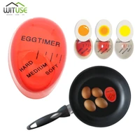 12pcs egg timer perfect color changing timer yummy soft hard boiled eggs cooking kitchen eco friendly resin egg red timer tools