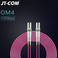 om4 40gbps 100g fiber optic patch cord lc lc 1m 2m 3m 5m 10m 15m 50125 2 00mm 2 core multimode duplex fibra optic patch cable