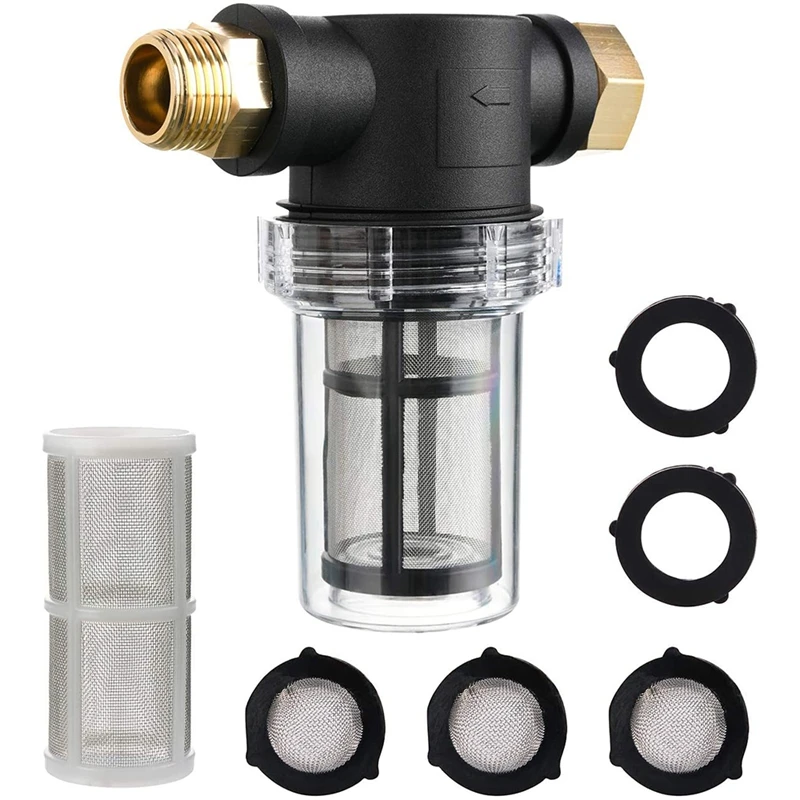 

Садовый шланговый фильтр для Впускной воды, насадка для осадочного фильтра, сетка 100 и сетчатый экран 40