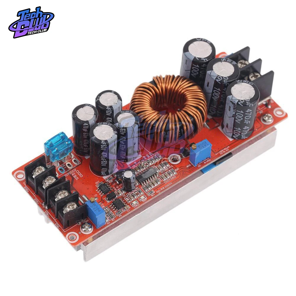 Повышающий Модуль постоянного тока с регулируемым напряжением в 8 60 20 А 1200