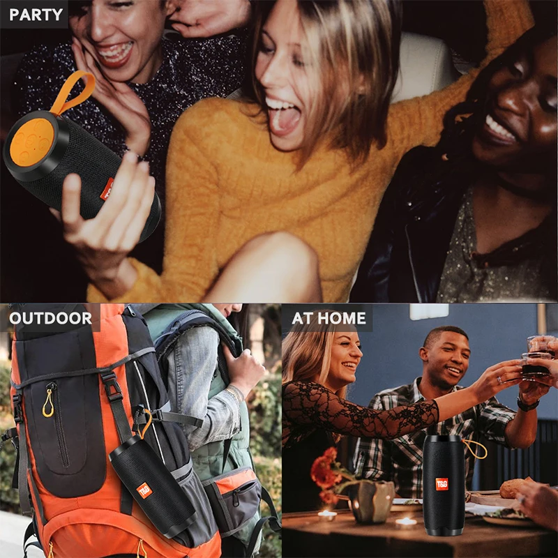 

Portable Bluetooth speaker bass column wireless Stereo subwoofer Music Playe With 1200mAh Battery soundbox caixa de som