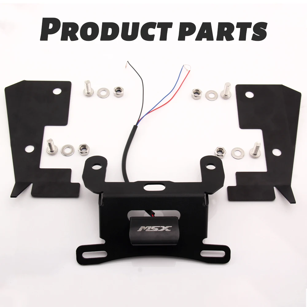 

For HONDA MSX 125 Grom/SF MSX125SF 2017 2018 2019 2020 Bracket License Plate Tail Tidy Fender Eliminator LED Light MSX125