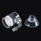 Новый прозрачный плоский аквариум пыльца CO2 диффузор из стекла 25 мм Керамика + присоска 1 комплект