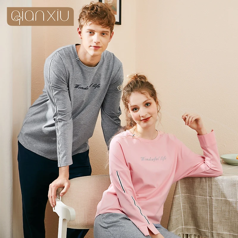 Зимние женские и мужские однотонные хлопковые брюки с круглым воротником