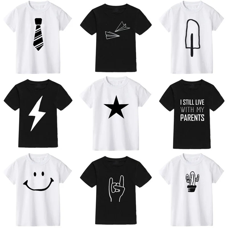 

2022 New Summer Boys T Shirts Cartoon Print Cotton Girls T Shirt For Child T-Shirt Children's Clothes Children Tops 2-10Y