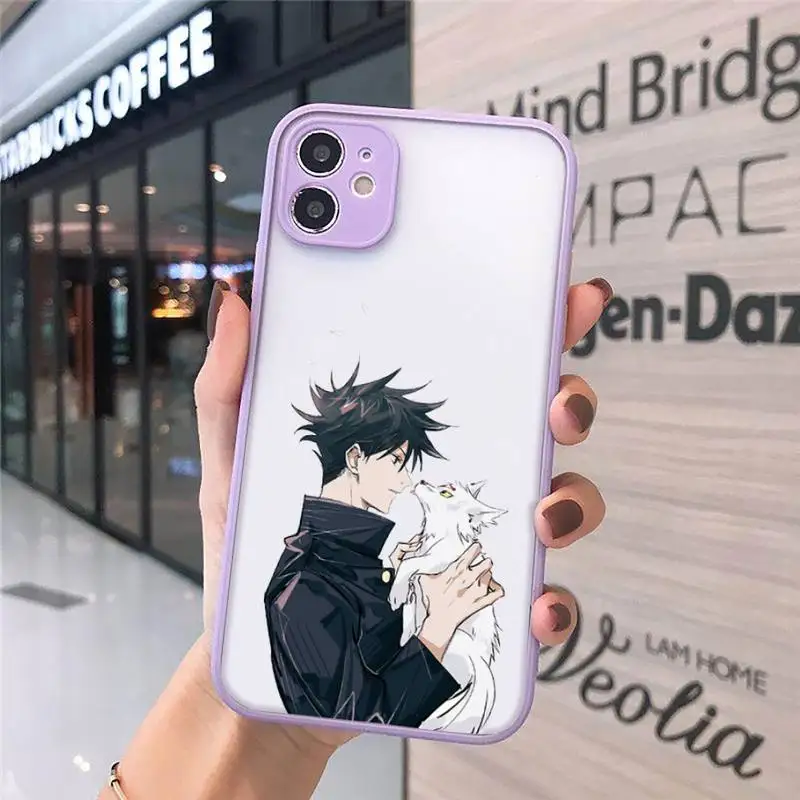 

Jujutsu Kaisen Satoru Gojo anime Phone Case matte transparent For iphone 7 8 11 12 plus mini x xs xr pro max cover