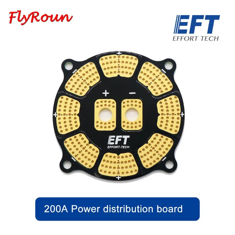 EFT высокотоковая распределительная панель питания 200 А проводка PDB 7 унций для 8 ESC