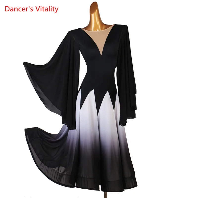 

Ballroom dance clothes for women ballroom waltz dress Tango spandex dresses custom adult child Profession Competition Clothing