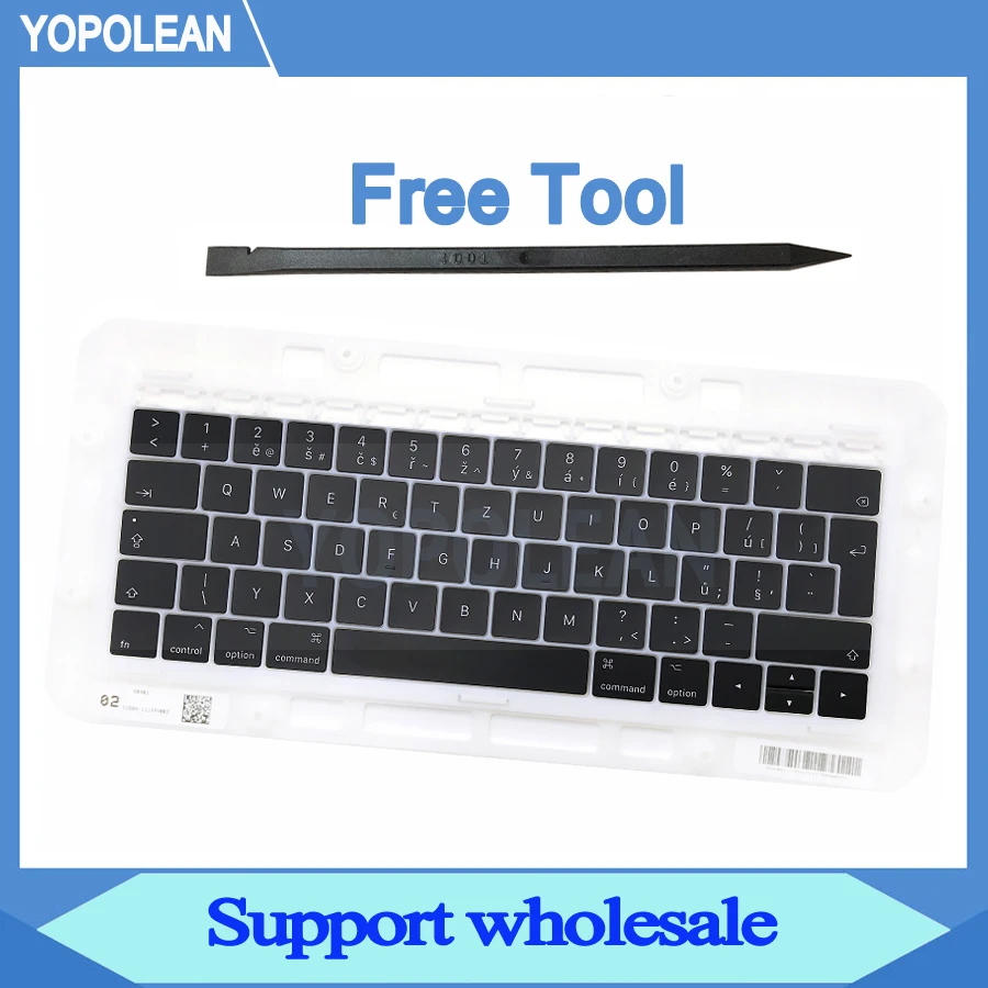 Новая Чешская клавиатура с чешским кубическим цирконием колпачки клавиш для Macbook