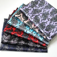 1 meter x 1 48 meter retro paisley pattern soft silky satin fabric printed charmeuse material for lining scarf