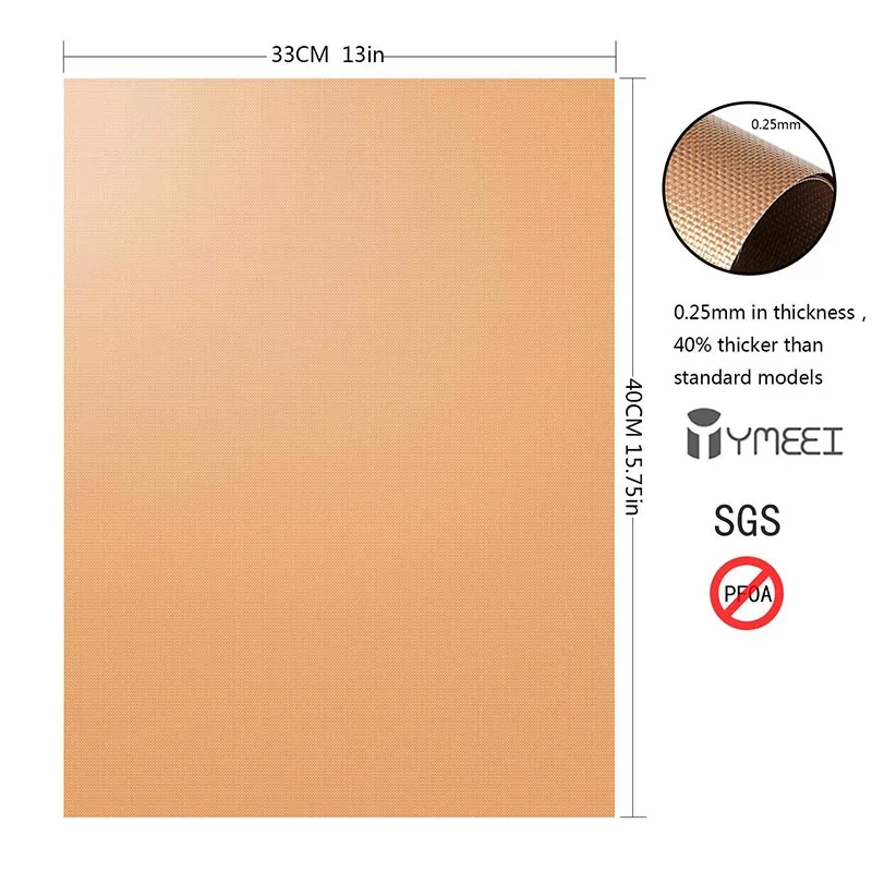 YOMEEI 3 шт. Золотой многоразовый коврик для барбекю фотоковрик термостойкий