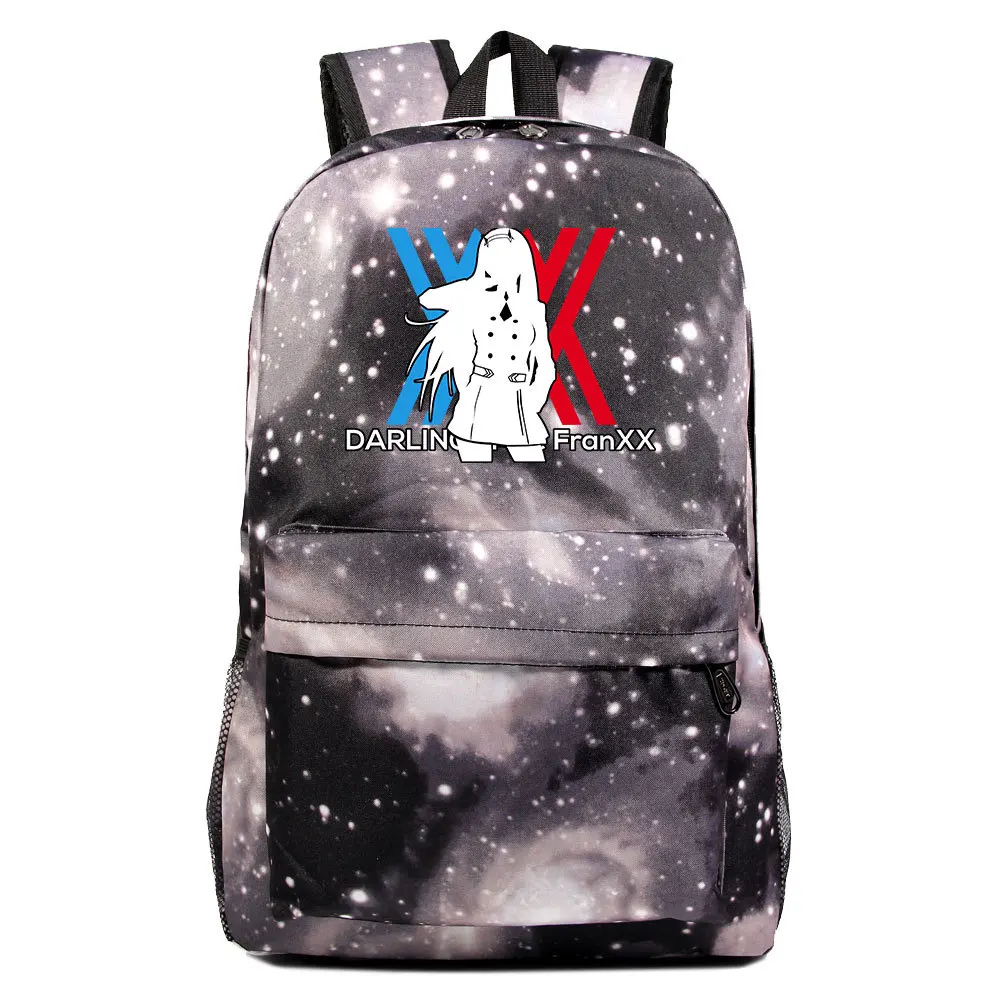 

DARLING in the FRANXXX #2 Canvas Travel Backpack Schoolbag Kids Notebook Bag Gift