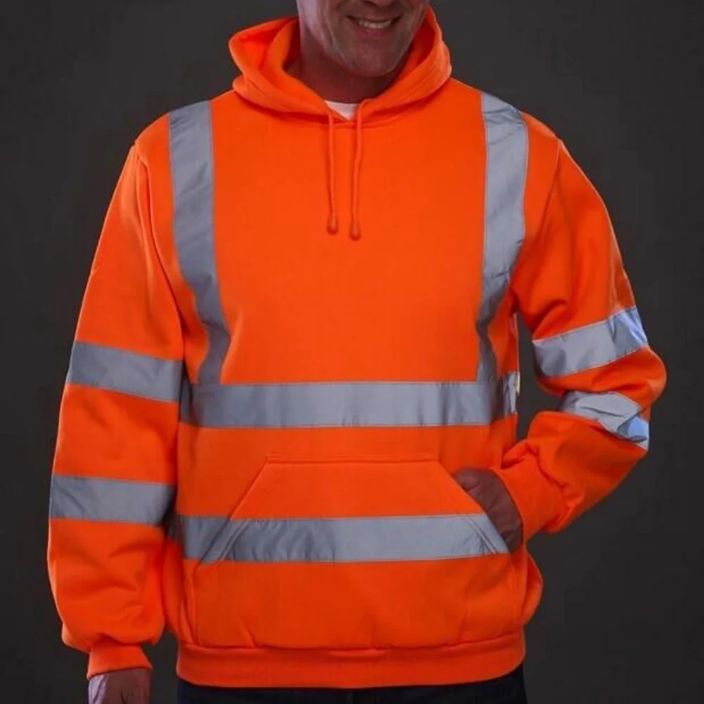 Мужская толстовка с капюшоном модный утепленный пуловер длинными рукавами и